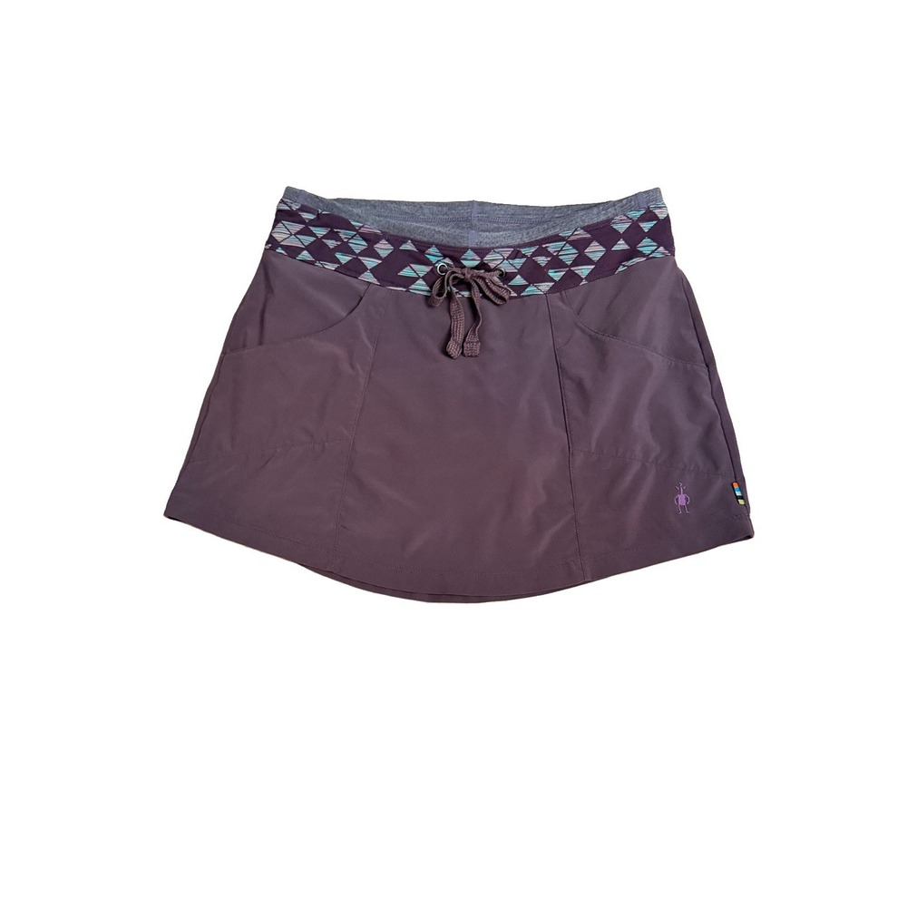 Smartwool Skort Size XS Electra Lake Merino Wool Blend Drawstring Skirt Gorpcore